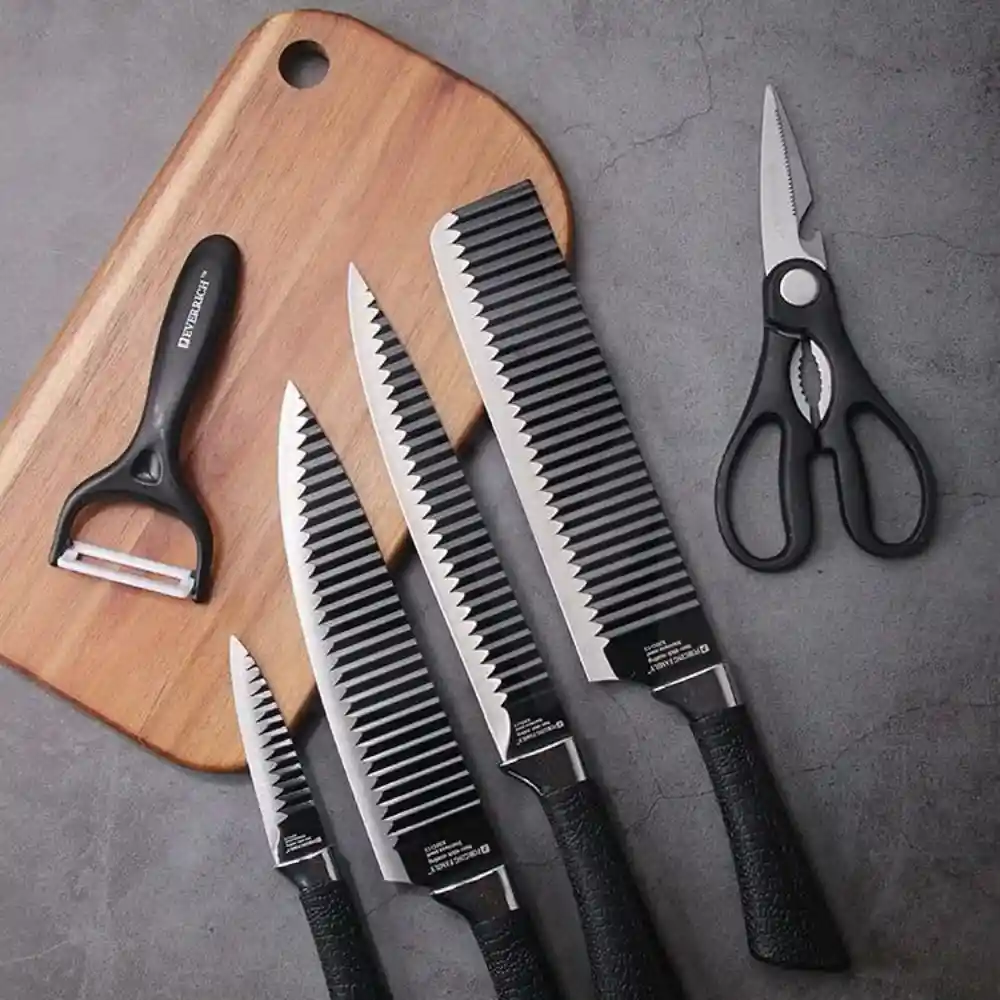 Zepter Stainless Steel 6Pcs Kitchen Knife Set